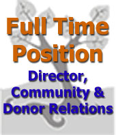 Seeking Full Time Director Community and Donor Relations